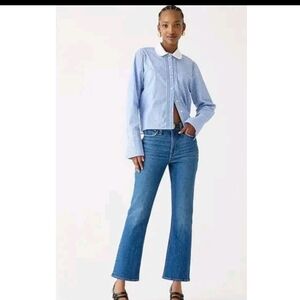 J.Crew Women's 9" Demi Bootcut Crop Jeans 27 Normcore Minimalist Casual Cottage